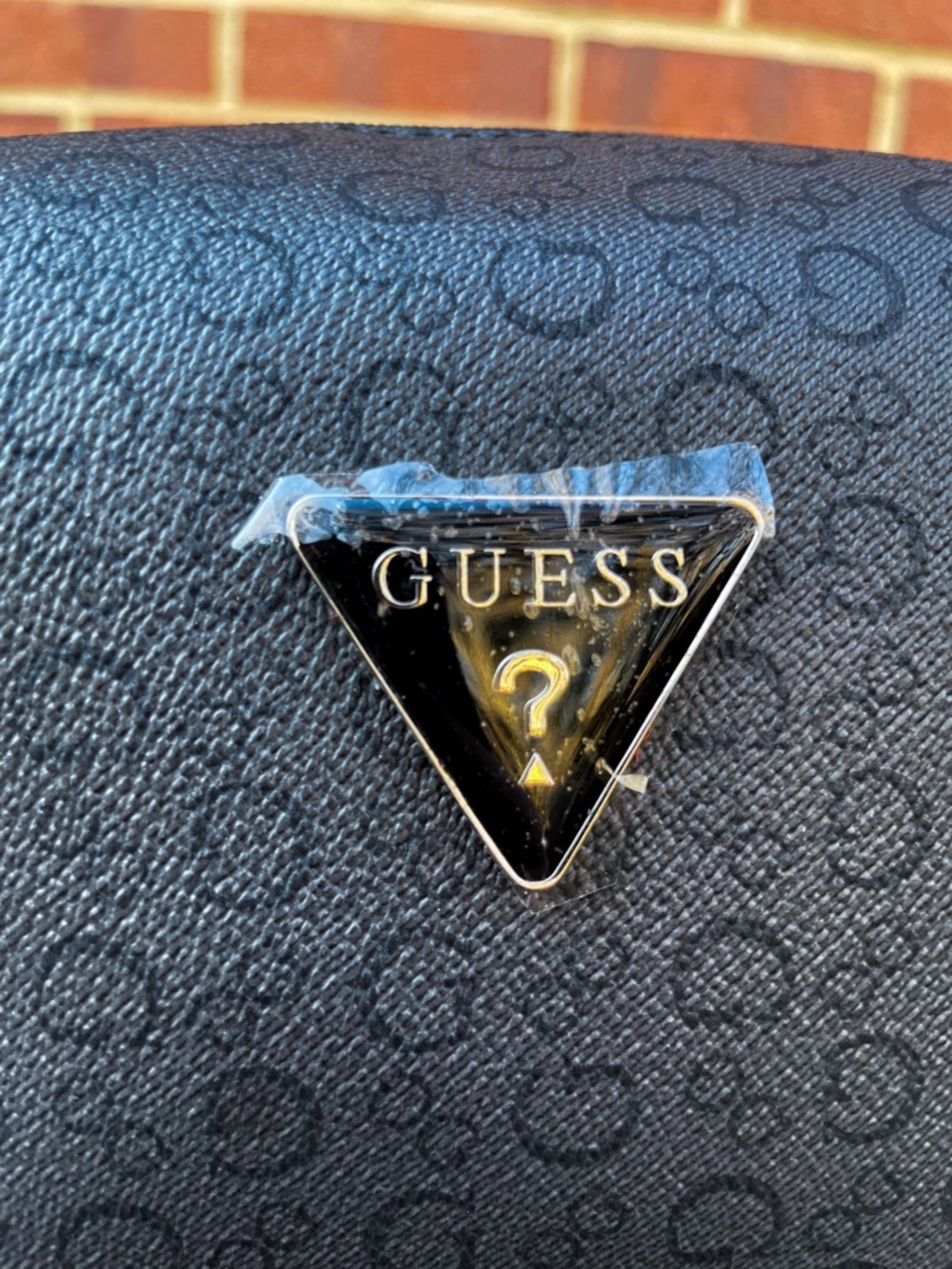 GUESS Black Patterned Makeup/Toiletries Bag - NWT - Picture 4 of 8